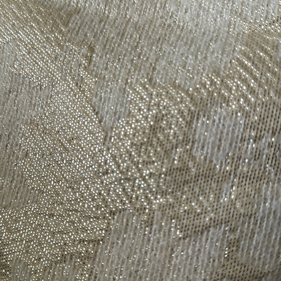 ALICE + OLIVIA ivory silver metallic Mea jacquard fit and flare mini dress 6 8 - Picture 3 of 4